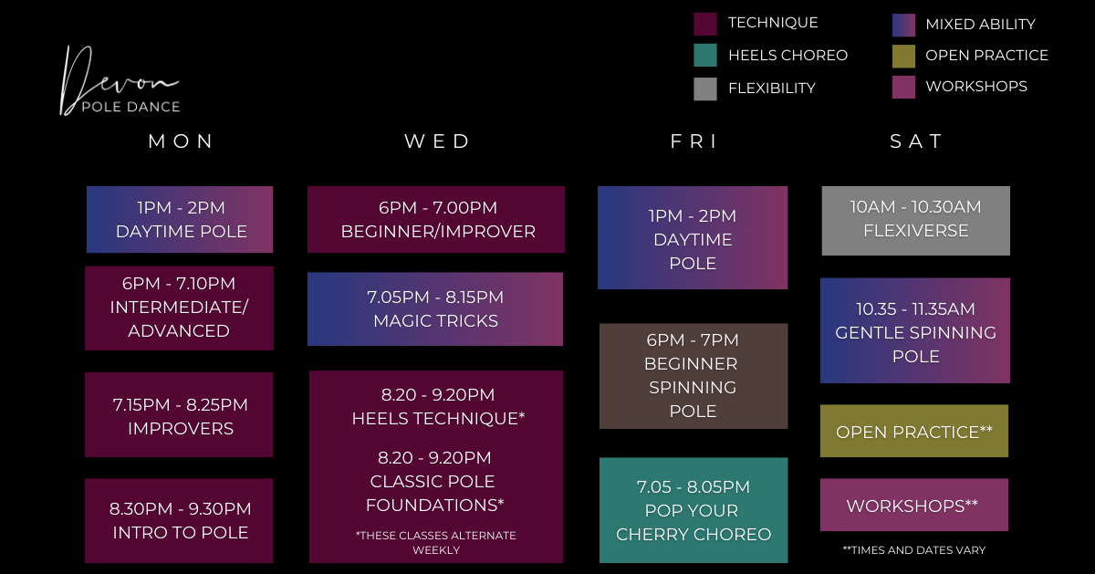 January Timetable